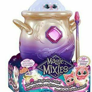 Magic Mixies Magical Misting PINK Cauldron w/Interactive 8inch Pink Plush Toy